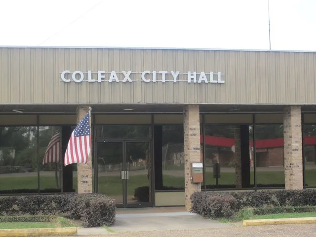 I took photo with Canon camera of Colfax, LA, City Hall.