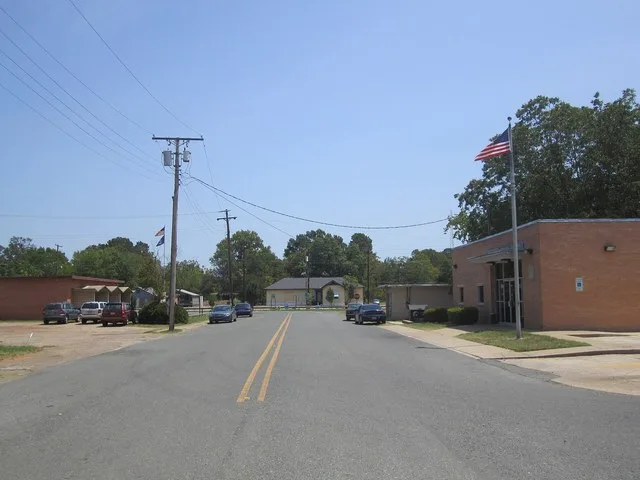 I took photo with Canon camera of downtown Cotton Valley, LA.