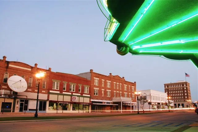 Patterson Avenue, Crowley Louisiana Historic District, in Oct 2011