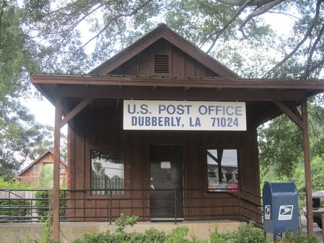 Wooden post office building, Dubberly, Webster Parish, Louisiana.