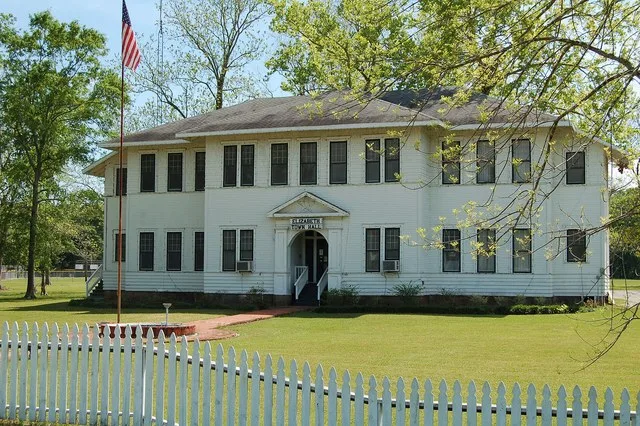 Elizabeth Hospital Building in Elizabeth, Allen Parish, Louisiana USA.