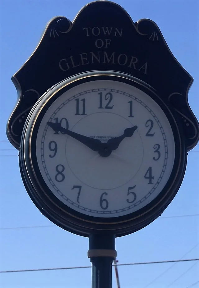 Town clock in Glenmora, LA