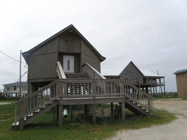 Wooden church, Grand Isle, Louisiana.