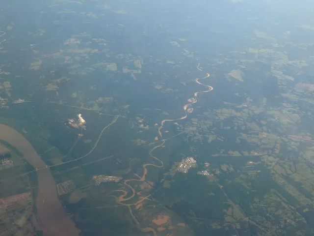 Mississippi River and Pipeline Tank Farms, Thompson Creek, Jackson, Louisiana