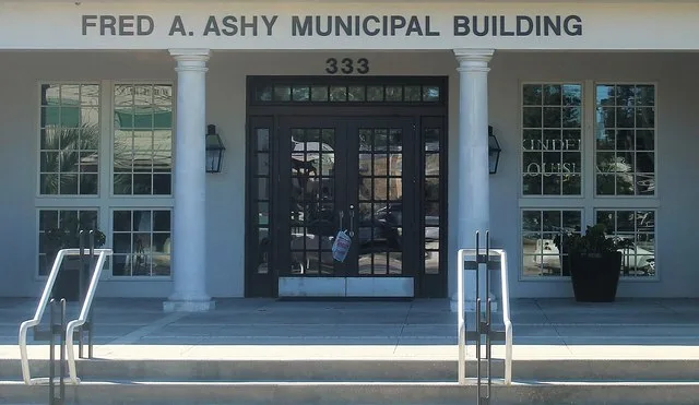 Fred A. Ashy Municipal Building in Kinder in Allen Parish, LA