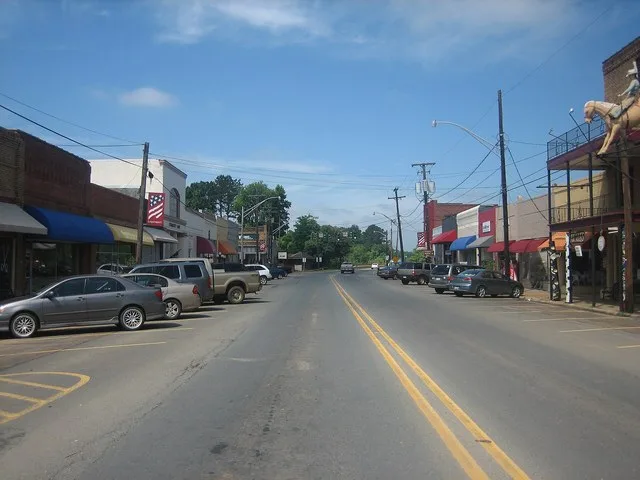 Downtown Logansport, LA.