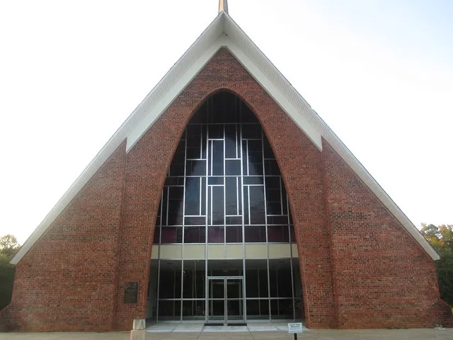I took photo with Canon camera of Jimmie Davis Tabernacle (front view) in Jackson Parish, LA.