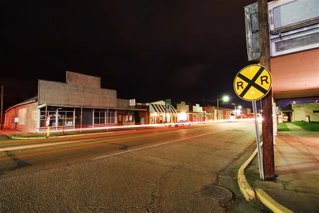 Part of downtown Rayne in Oct 2011