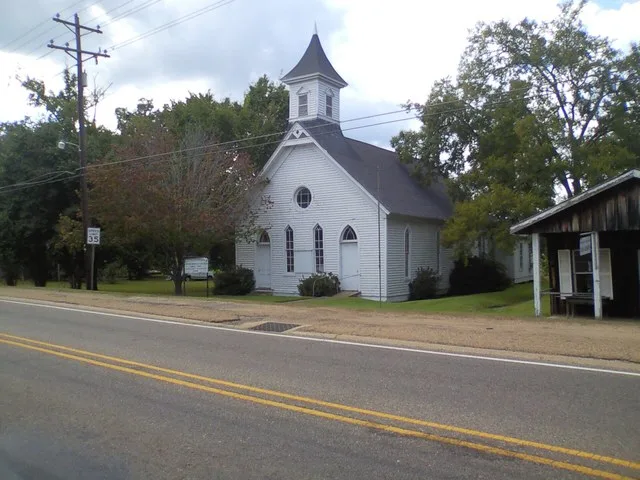 Robeline Methodist Church in Robeline, LA. Added to the National Register of Historic Places on February 11, 1988.