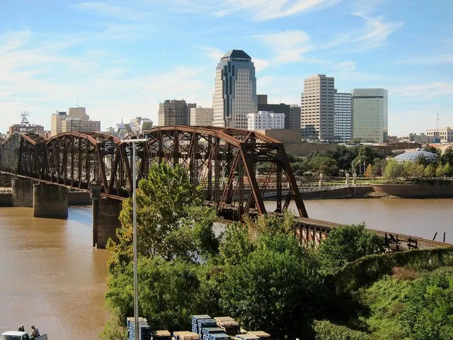 Red River Bridge in Shreveport, LA, USA