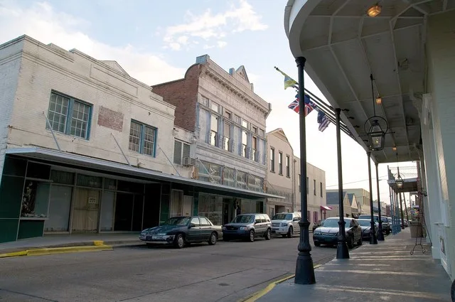 The main drag in downtown Thibodaux.