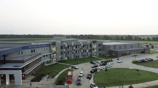 Image of Southside Highschool. Captured using drone camera.