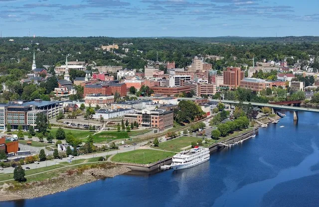Skyline of Bangor, Maine in 2025