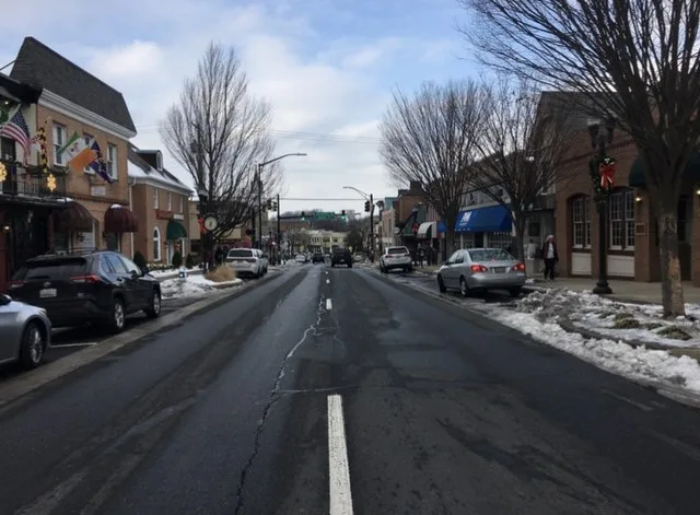 Downtown Bel Air Maryland on Main Street in December of 2021, published and uploaded in June of 2022.