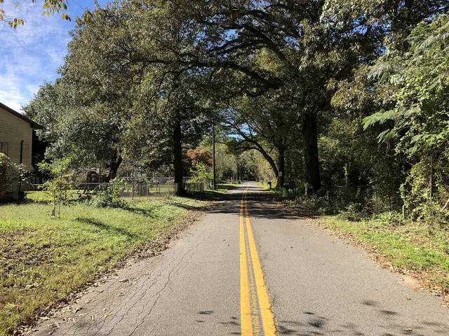 View southwest along Trueman Point Road at Patuxent Boulevard in Eagle Harbor, Prince George's County, Maryland
