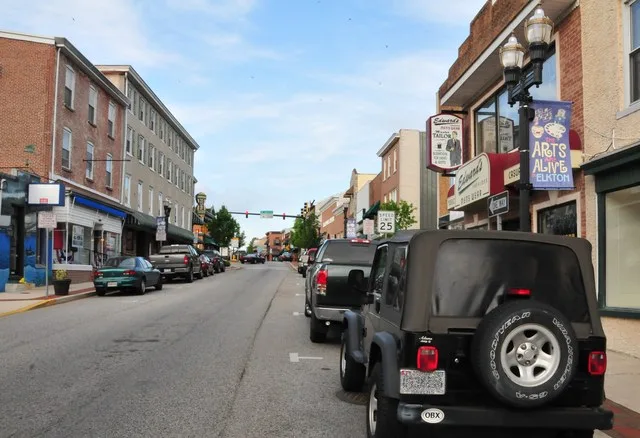 A view up Main Street, Elkton, MD.