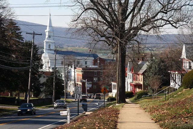 West Main Street looking downtown, Middletown, Maryland, USA