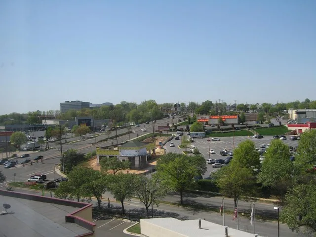 A picture of New Carrollton . This was taken from a room in the Sheraton Four Points Hotel.