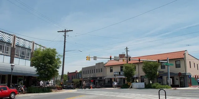 The downtown Takoma Park, Maryland