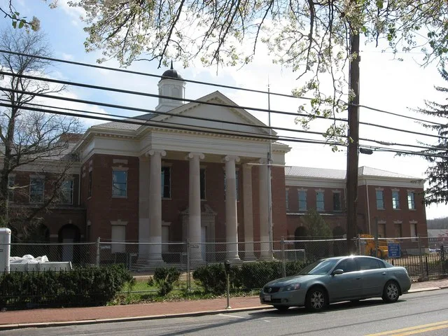 The under-renovation courthouse in Upper Marlboro, Maryland , USA.
