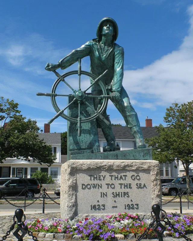 The Fisherman's Memorial in Gloucester, Massachusetts , USA.
