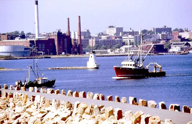 New Bedford, Massachusetts - view from harbor Obtained from http://www.epa.gov/nbh/html/nbhtoday.html