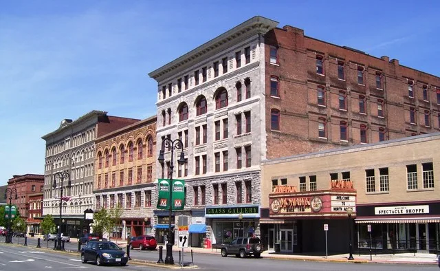 The north side of Main Street between Eagle and Holden Street in North Adams, Massachusetts, is located within the expanded boundaries of the Monument Square-Eagle Street Historic...
