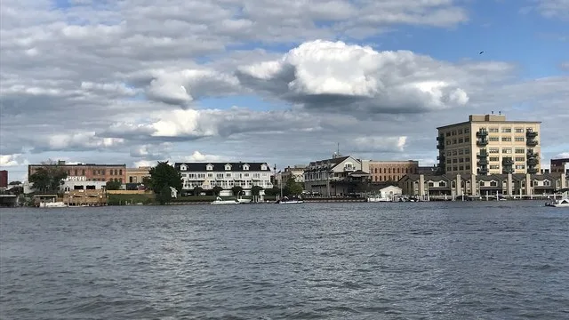 Skyline of Bay City from the Saginaw River
