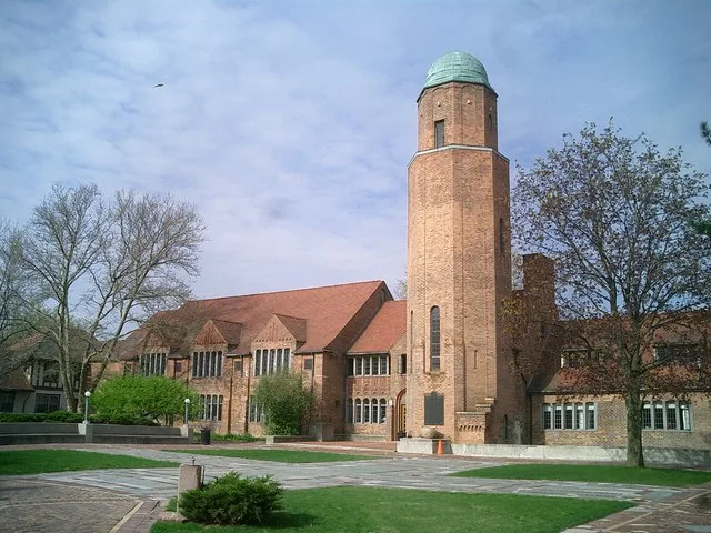 Cranbrook Tower and Quadrangle, Cranbrook Kingswood School, Bloomfield Hills, Michigan , United States .