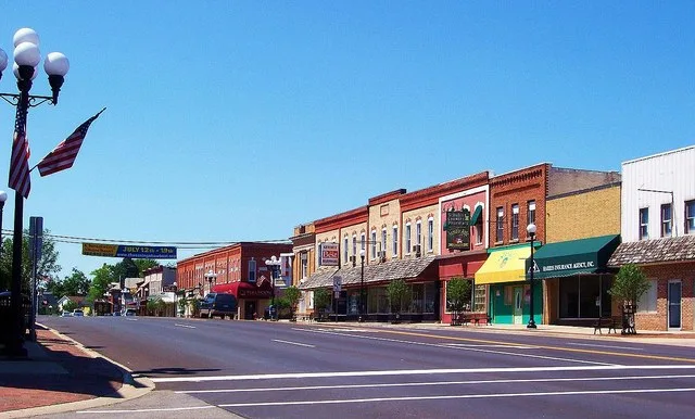 Downtown Chesaning, Michigan .
