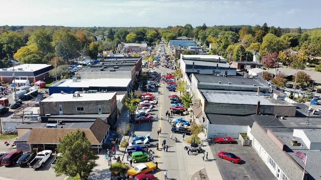 Downtown Fennville, Michigan during the 2024 Goose Festival