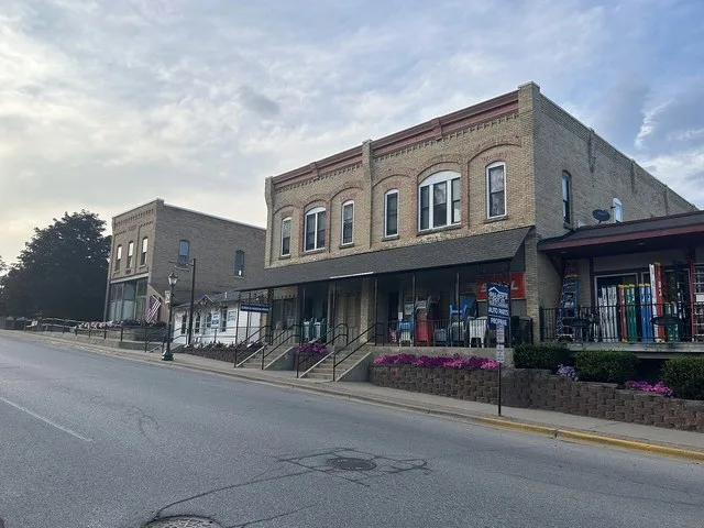 Buildings on E. State Street in Fife Lake, Michigan