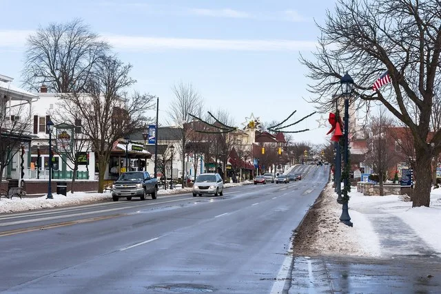 Main Street, Frankenmuth, Michigan, 2014-01-11