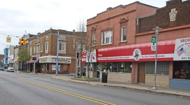 Jos Campau Historic District: Jos Campau at Norwalk - Hamtramck MI