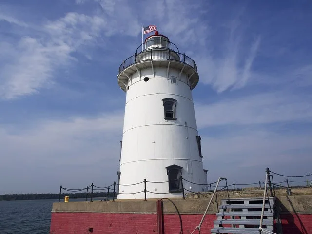 The Harbor Beach Lighthouse at Harbor Beach, Michigan , United States is listed on the US National Register of Historic Places with reference number 83000850.