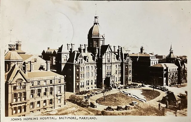 John Hopkins Hospital, Detroit, Michigan. Real photo postcard