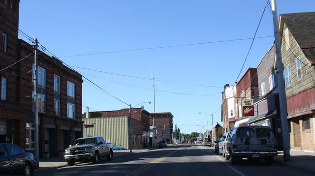 Downtown w:Laurium, Michigan . This file was uploaded with Commonist .
