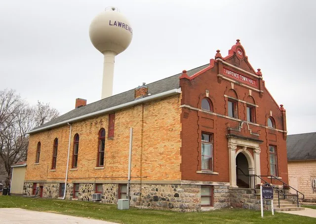 Old Town Hall, located at 122 W. St. Joseph St., Lawrence, MI