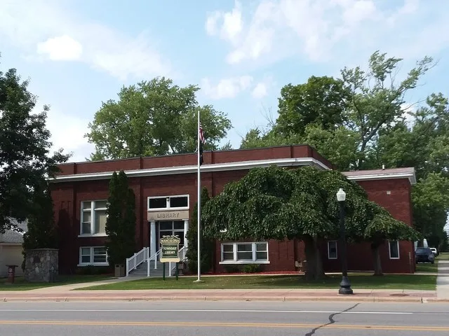 (1 of 61) Michigan Carnegie Libraries. Built January 5, 1916. 202 W State St, Mancelona, MI 49659 Now the Mancelona Township Library