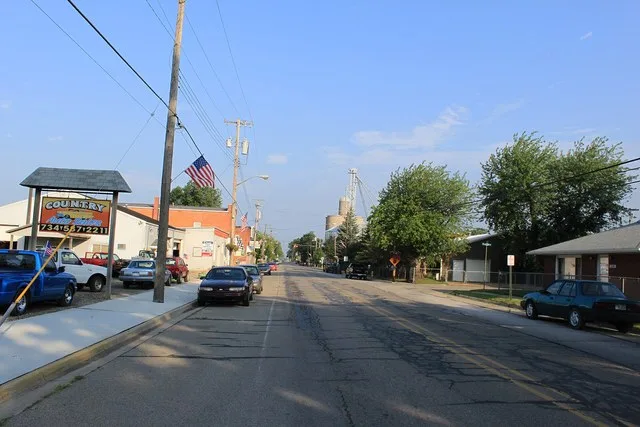Maybee Michigan, Bluebush Road facing west