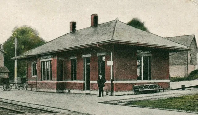 Michigan Central Railroad Depot at Middleville Michigan This is an image of a place or building that is listed on the National Register of Historic Places in the United States of...