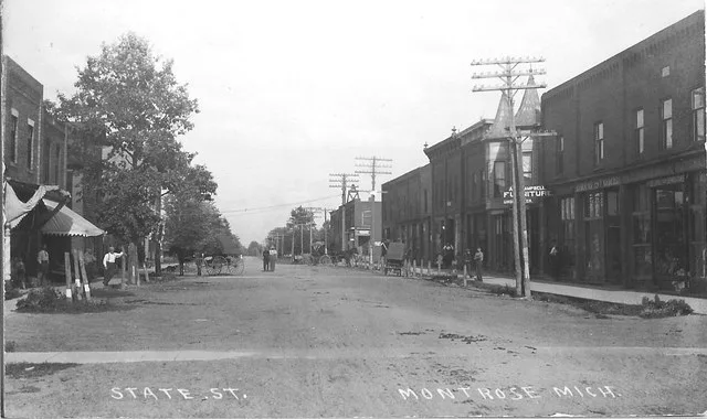 State St. in Montrose, MI . 1912.