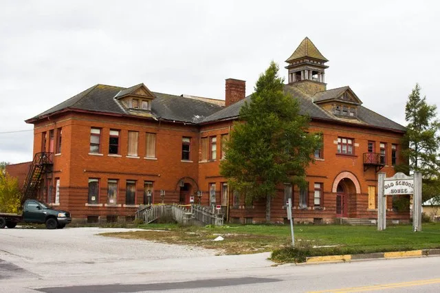Scottville School — built in 1888, in Mason County, Michigan. On the National Register of Historic Places.