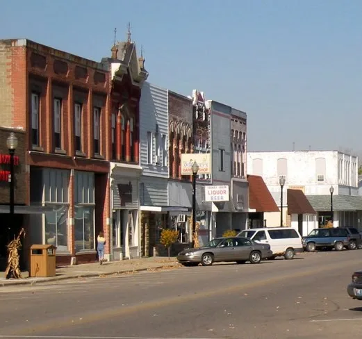 Downtown St. Louis, Michigan. November 2005. Photo by Stephen Gross.