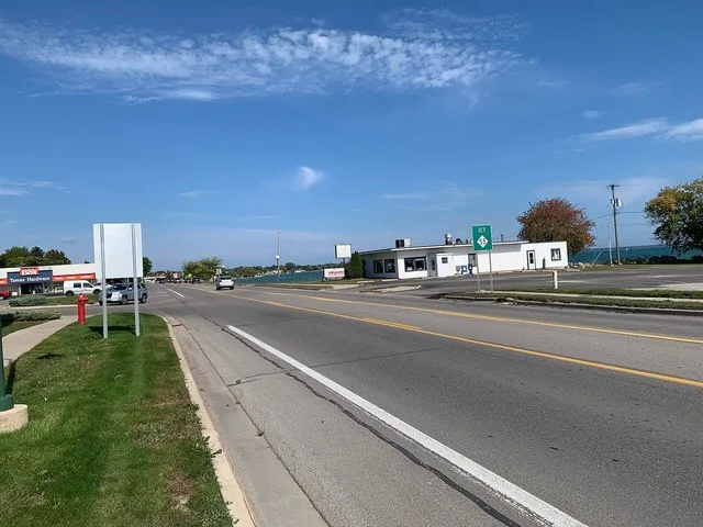 US-23 through Tawas City, Michigan