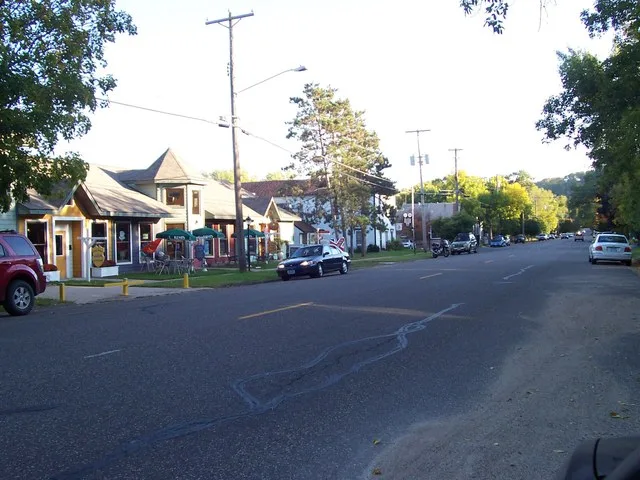Downtown Afton, Minnesota. Not that good of a pic, but it beats nothing.