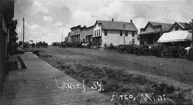 Laurel Street, Arco, Minnesota, 1908
