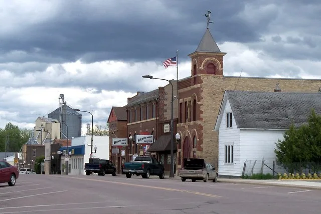 Downtown Alrlington, Minnesota, USA.
