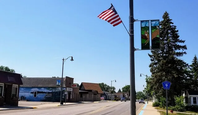 Businesses on Avon Avenue North in Avon, Minnesota