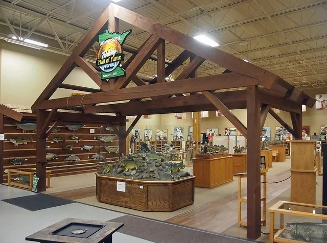 Minnesota Fishing Hall of Fame, operated by a non-profit within a Gander Mountain store, 14275 Edgewood Dr N, Baxter, Minnesota, USA.